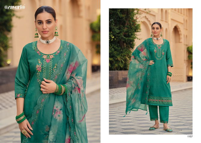 Zaveri Imroz Vol 2 Silk Embroidery Readymade Suits Catalog
